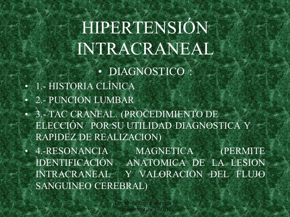 Resonancia magnética de hipertensión intracraneal